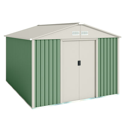 Caseta De Jardín Metálica Galliv 7,86m2 - 10 Años Garantía - 261x301x198cm. Cobertizo Jardin_0