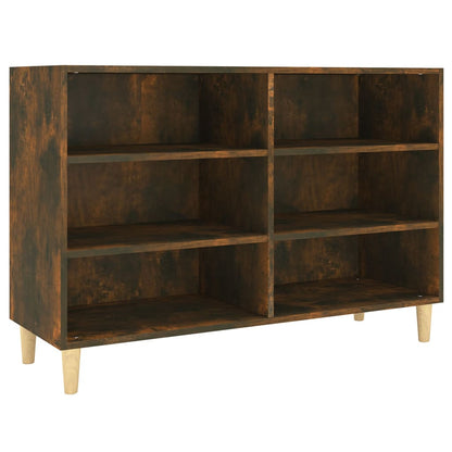 Aparador De Madera De Ingeniería Roble Ahumado 103,5x35x70 Cm / Vetonek_0