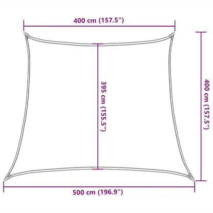 Vidaxl Toldo De Vela Trapecio Hdpe Amarillo 160 G/m² 4/5x4 M_2