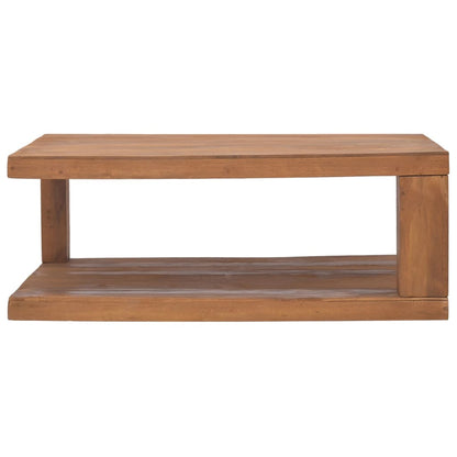 Mesa De Centro De Madera Maciza De Teca 90x50x35 Cm_0