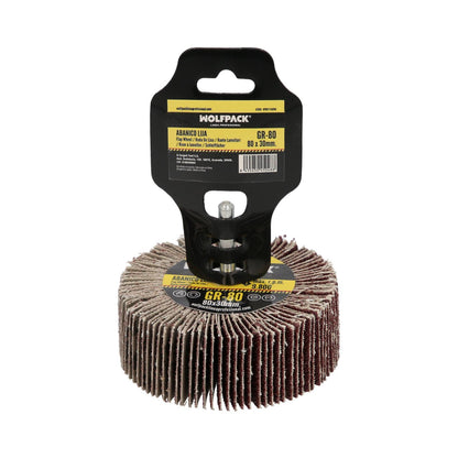 Abanico Lija Grano 80 Medida Ø 80 X 30 Mm. Disco Abrasivo Laminas, Ruedas Mil Hojas, Ruedas Abrasivas,lijado,desbaste,pulir