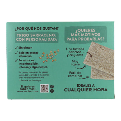 Tosta de trigo sarraceno biológica leve e crocante Santiveri 100 g