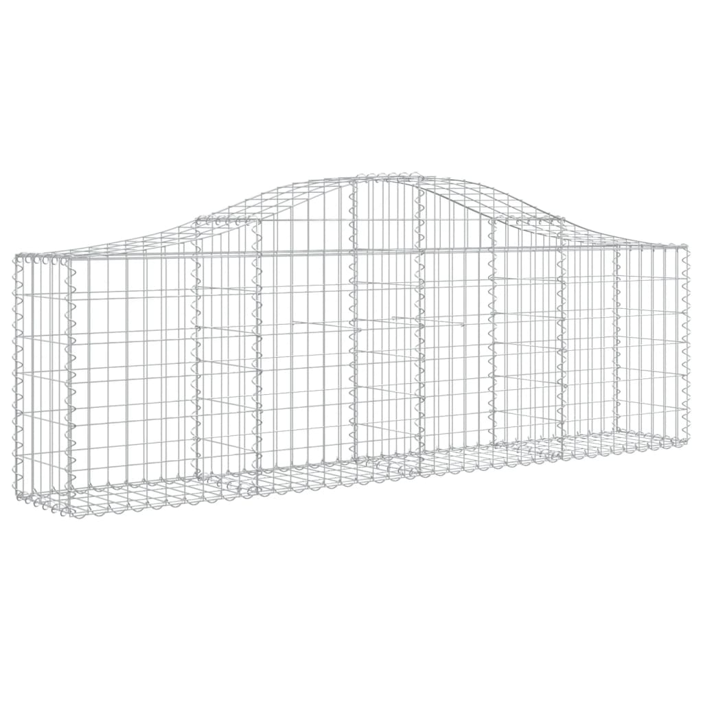 Cestas De Gaviones 4 Uds Forma De Arco Hierro 200x30x60/80 Cm_2