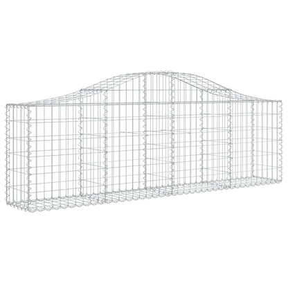 Cestas De Gaviones 4 Uds Forma De Arco Hierro 200x30x60/80 Cm_2