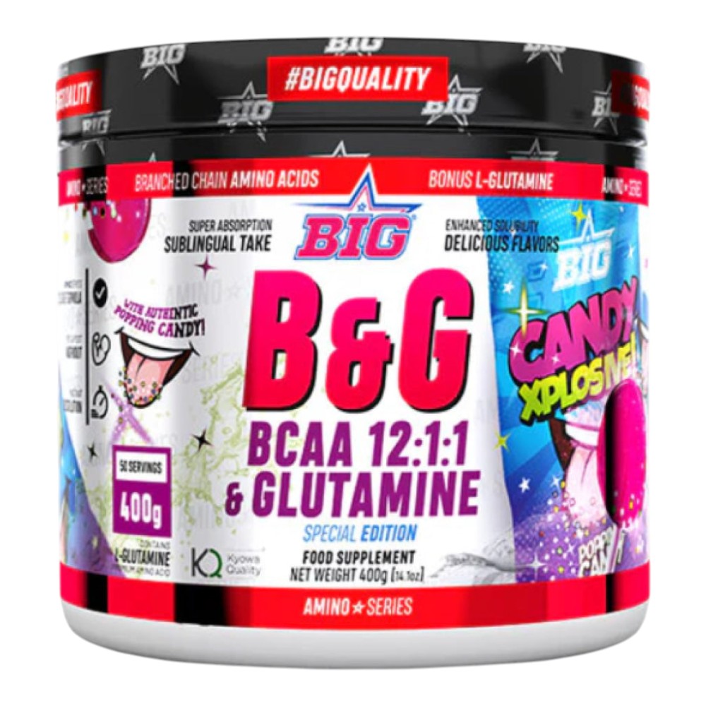 B&g Bcaa 12:1:1 + Glutamina 400 Gr Candy Xplosive_0