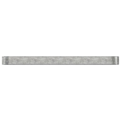 Jardinera Arriate Acero Galvanizado Plata 507x100x36 Cm_2