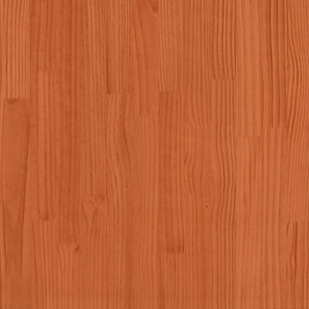 Aparador De Madera Maciza De Pino Marrón Cera 80x40x75 Cm / Vetonek_1
