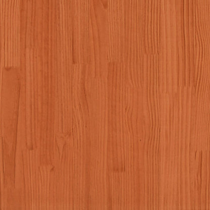 Aparador De Madera Maciza De Pino Marrón Cera 80x40x75 Cm / Vetonek_1