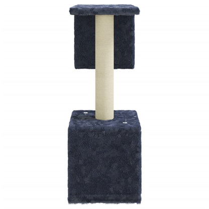 Rascador Para Gatos Con Postes De Sisal Gris Oscuro 60 Cm_3