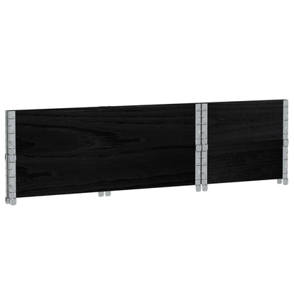 Jardinera De Madera Maciza De Pino Negro 100x50 Cm_5