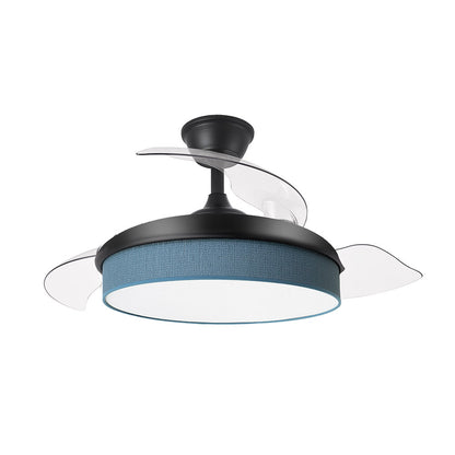 Ventilador Dc Moda 72w Negro/azul 108d 3aspas 7200lm 3000k,4000k,6000k, Remoto+memoria+temporizador_1