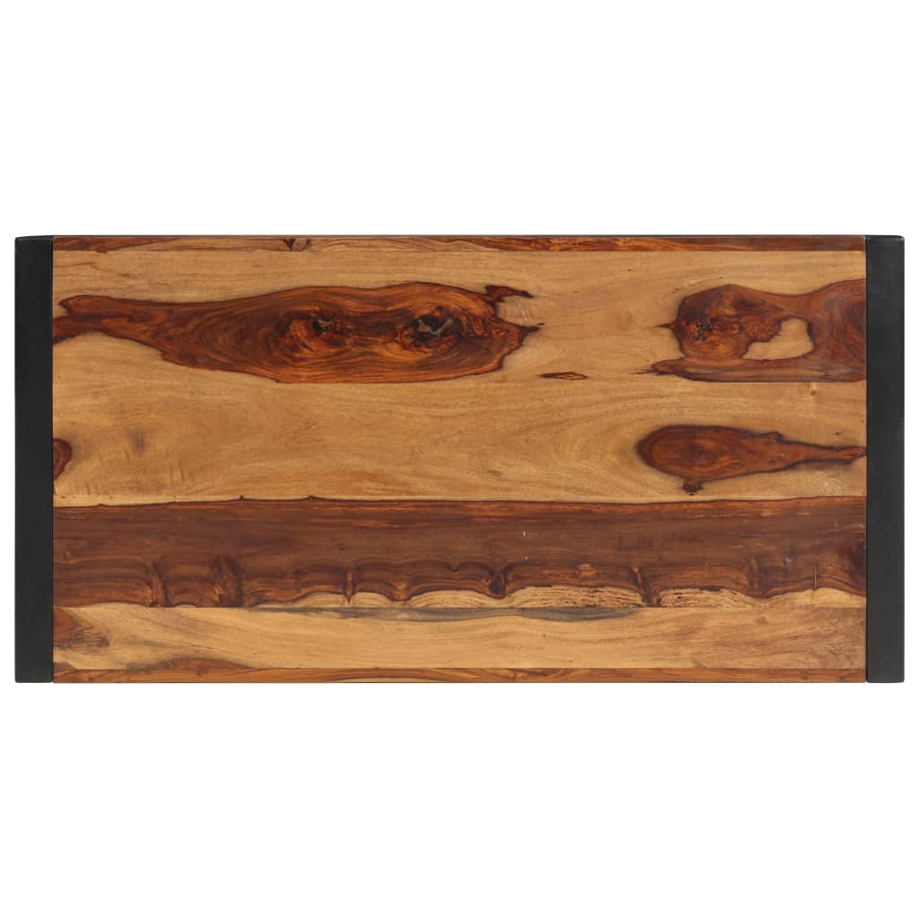 Mesa De Centro De Madera Maciza De Sheesham 120x60x40 Cm_1