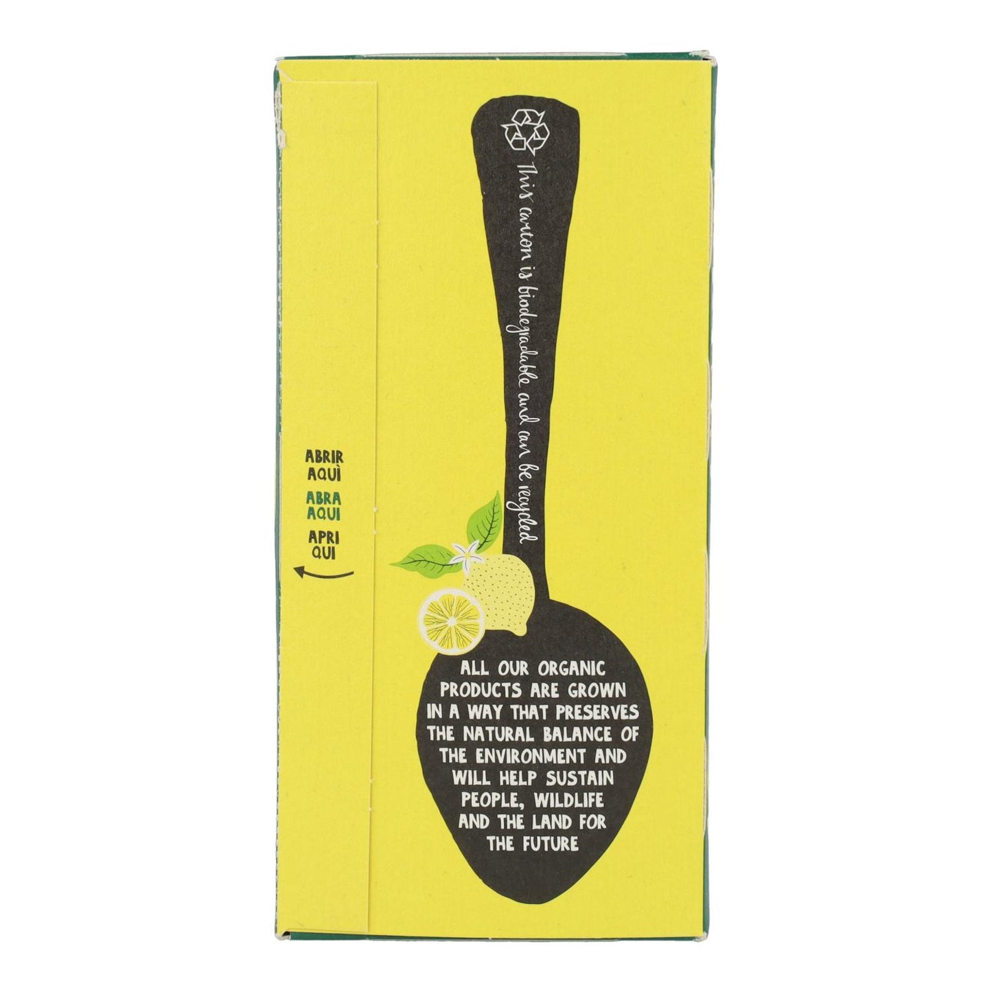 Chá Verde Biológico Cupper com Limão 20 saquetas 