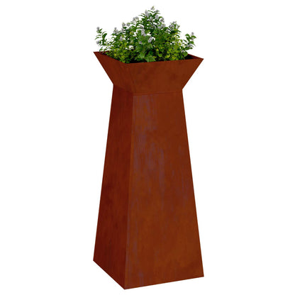 Maceta Pilar Plateado 40 X 40 X 100 Cm_2