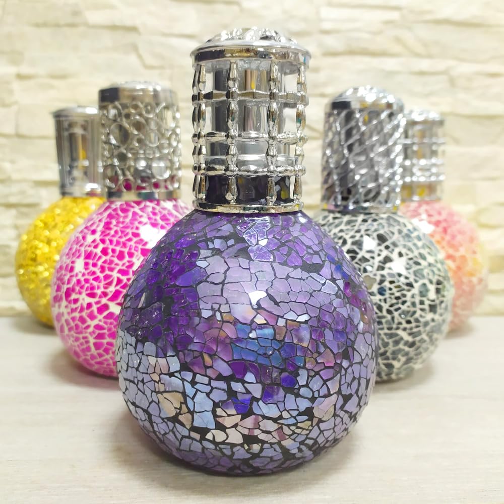 Lámpara Catalítica Mosaico Azul Océano + Aroma Waikiki Melon 500 Ml - Elimina Malos Olores, Impurezas Y Perfuma_4