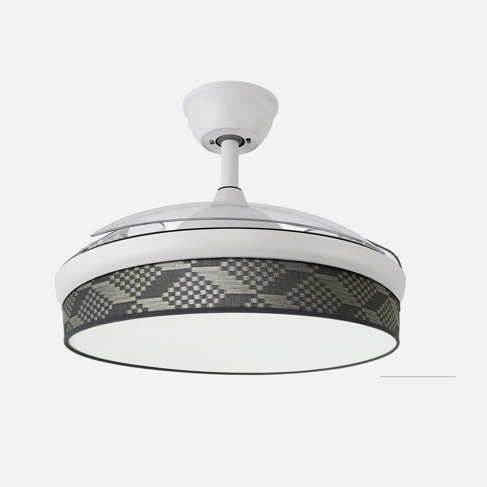 Ventilador Dc Moda 72w Blanco/tetris Gris 108d 3aspas 7200lm 3000-4000-6000k Remoto+ Memoria+ Temporizador_2