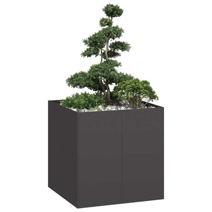 Jardinera Acero Negro 80x80x80 Cm_1
