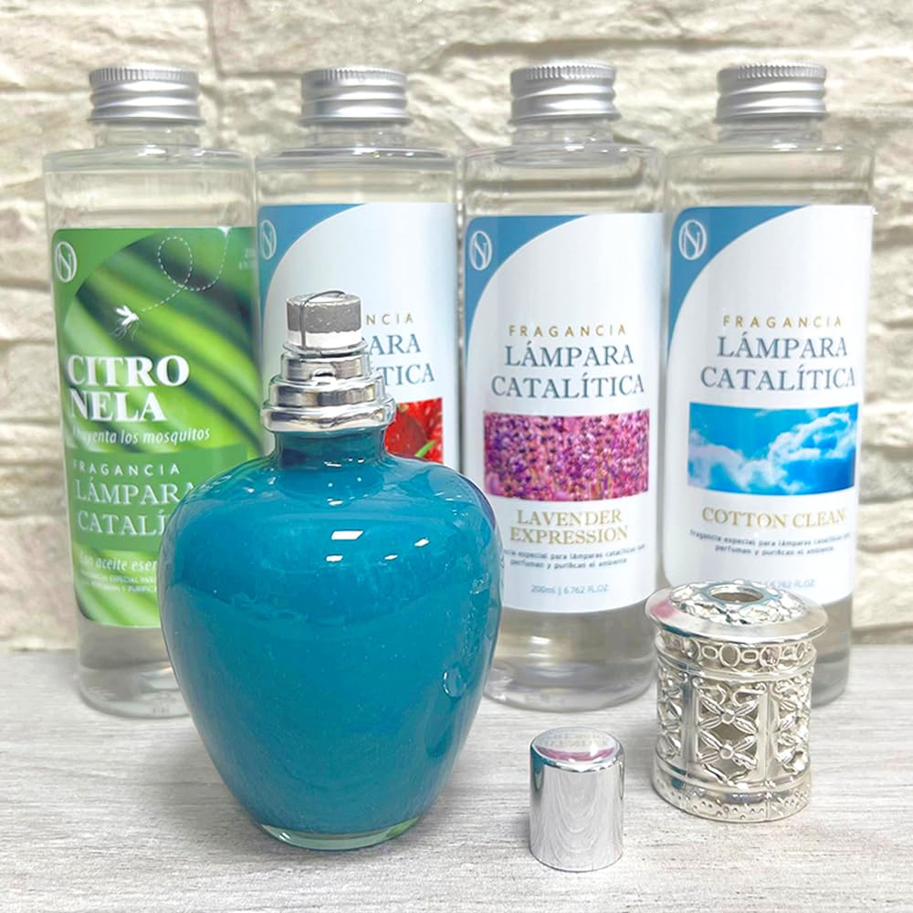 Lámpara Catalítica Aqua Marina + Fragancia Aroma Mediterranean Light 200ml - Elimina Olores Y Mejora La Calidad Del Aire_5