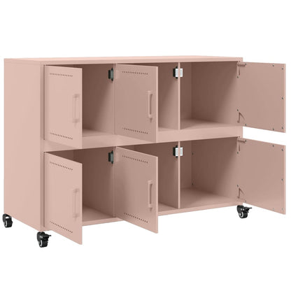 Aparador De Acero Laminado En Frío Rosa 100,5x39x72 Cm / Vetonek_3
