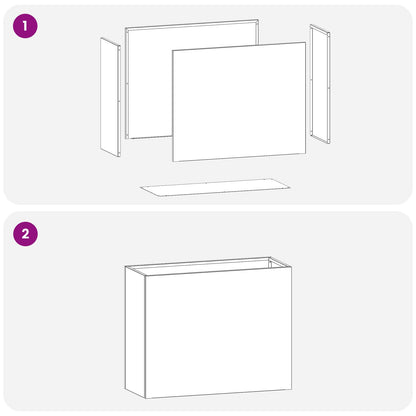 Macetero De Jardín Plateado 50 X 20 X 40 Cm Acero Galvanizado_5