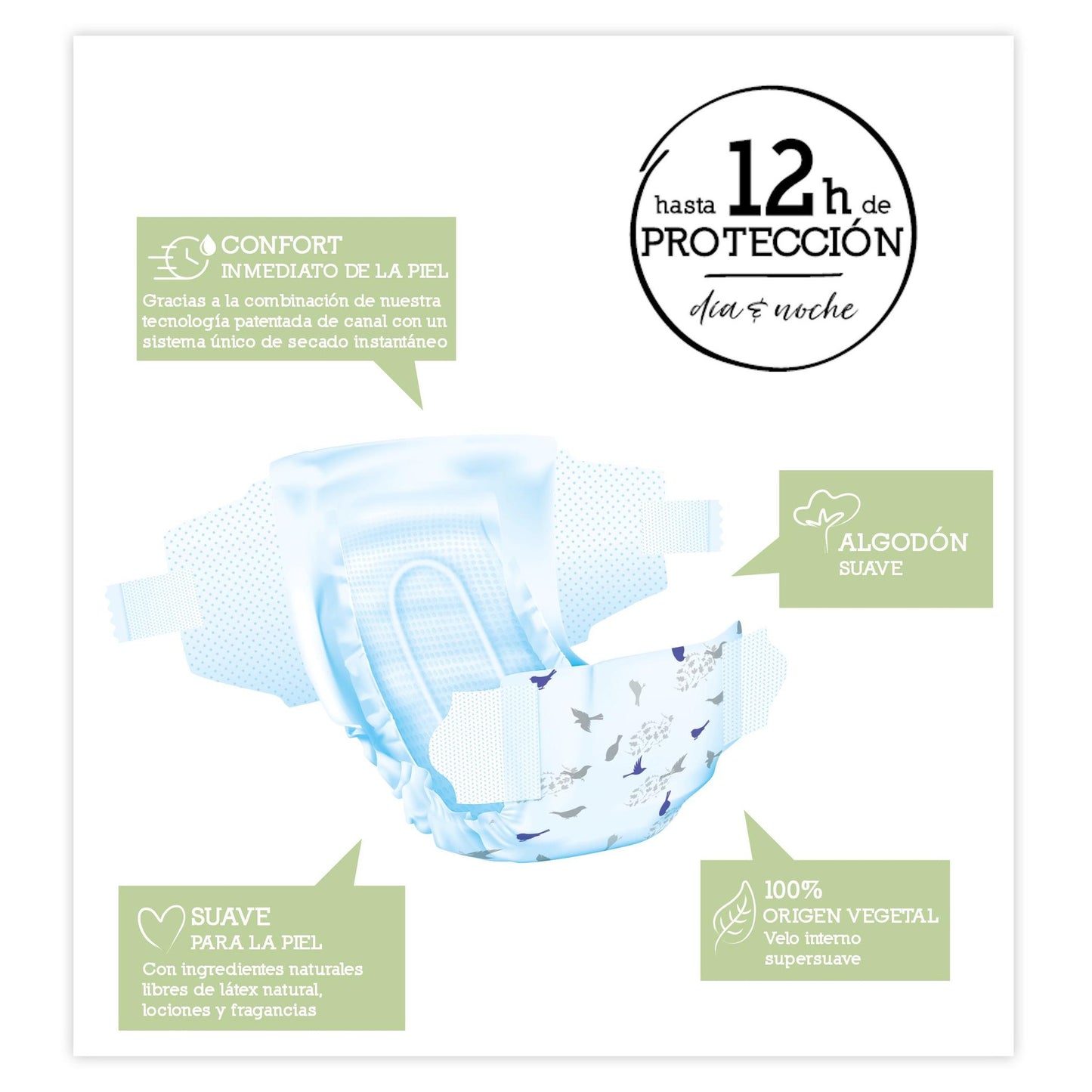 Fraldas Moltex Pure &amp; Nature T6 Embalagem Económica (17-28 kg), 140 Unidades