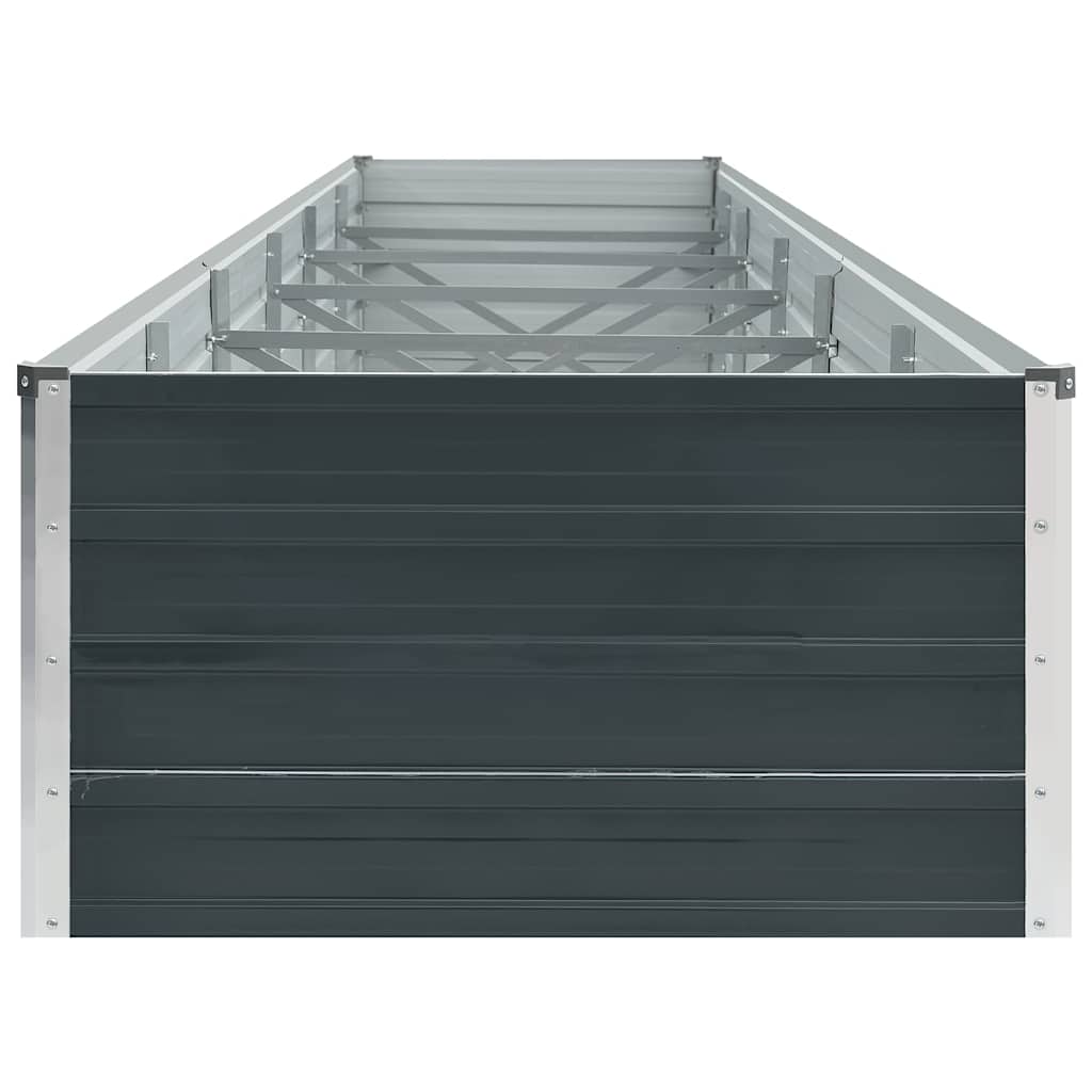 Arriate De Jardín De Acero Galvanizado Antracita 480x80x45 Cm_4