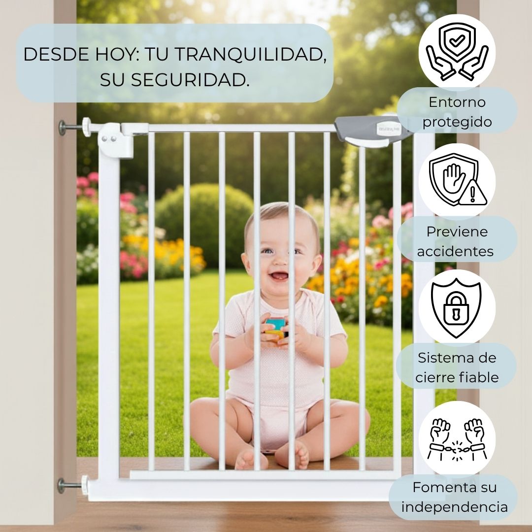 Bathby | Extensión De 80 Cm Para Valla De Seguridad Infantil Y Para Mascotas, Color Blanco_2
