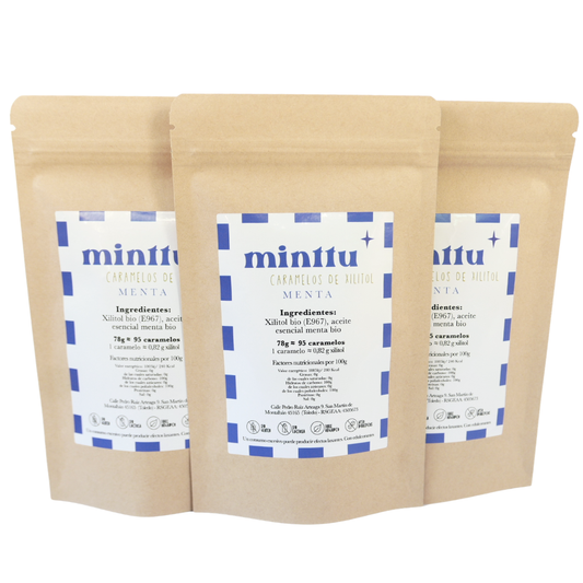 Caramelos De Xilitol Sin Azucár · Pack Mensual – 3 X Menta Grande_0