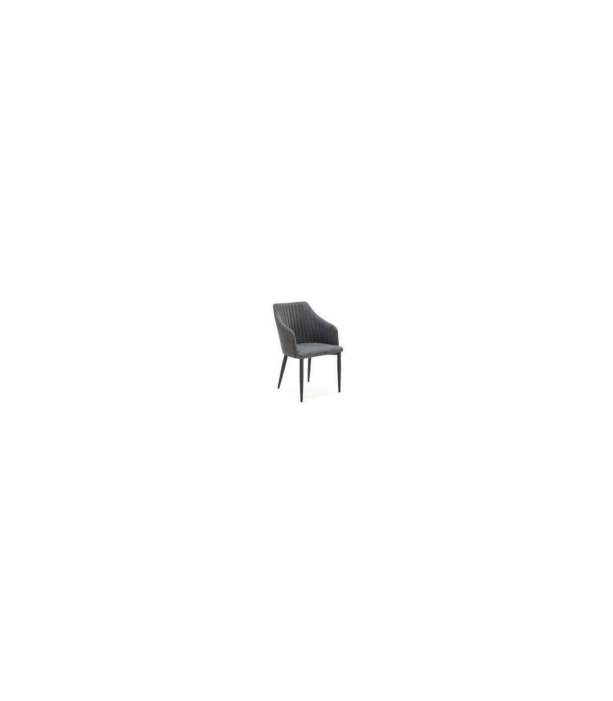 Pack De 2 Sillones Para Comedor Marc Tapizado Textil Negro, 88cm(alto) 55cm(ancho) 57cm(fondo)_0