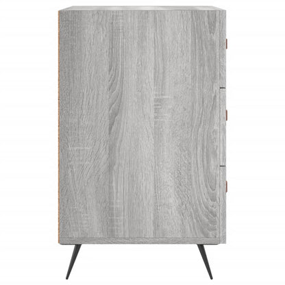 Mesita De Noche Madera De Ingeniería Gris Sonoma 40x40x66 Cm_4