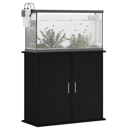 Vidaxl Soporte Para Acuario Madera De Ingeniería Negro 81x36x73 Cm_3