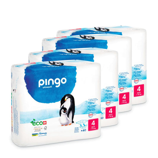 Pack poupança fraldas T4 (7-18kg) Pingo 160 unidades