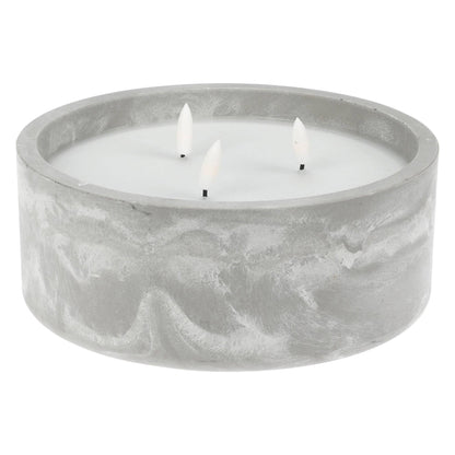 Well Home - Pack 6 Velas Led Redonda Gris Marmolado_2