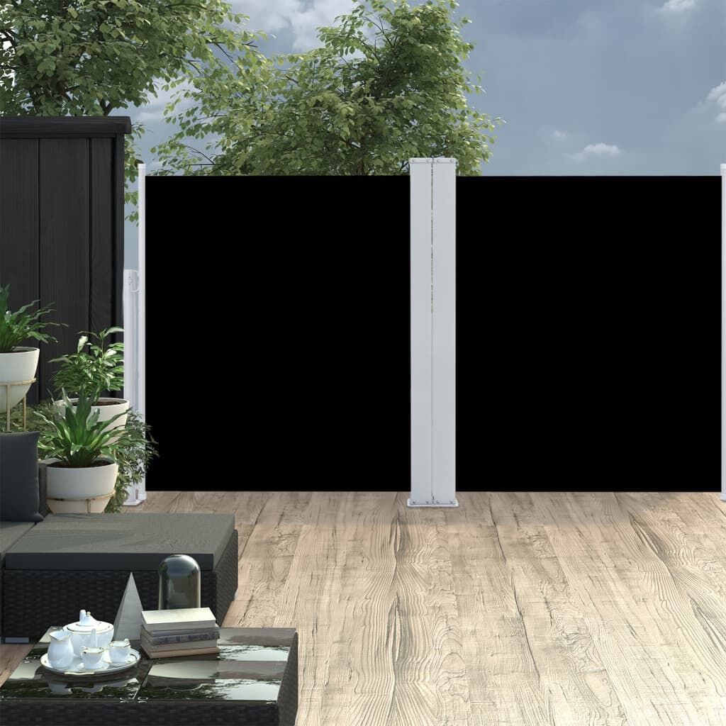 Vidaxl Toldo Lateral Retráctil Negro 140x600 Cm_1