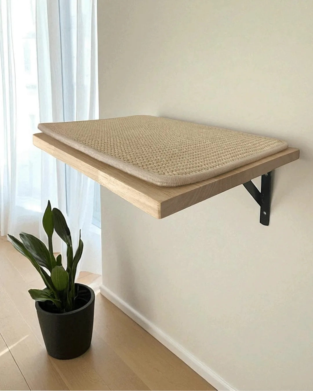 Estantería Para Gatos Ancla Con Plataforma De Descanso Y Rascador De Sisal Althea Living 40x25x11.5cm_5