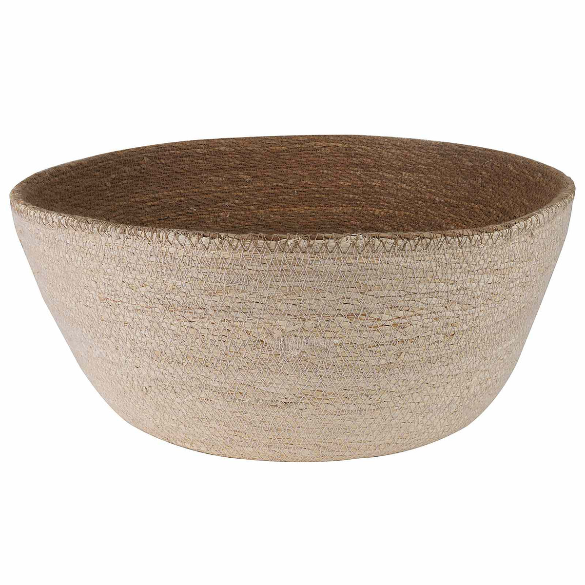 Maceta Con Asas 2 Uds. Blanco Ø 45 X 36 Cm 100% Hierba Marina_2