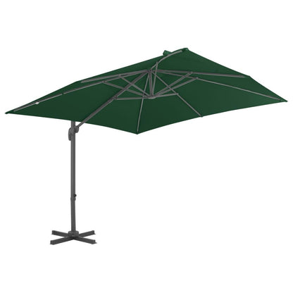 Vidaxl Sombrilla Jardín Voladiza Con Palo De Aluminio Verde 400x300 Cm_1
