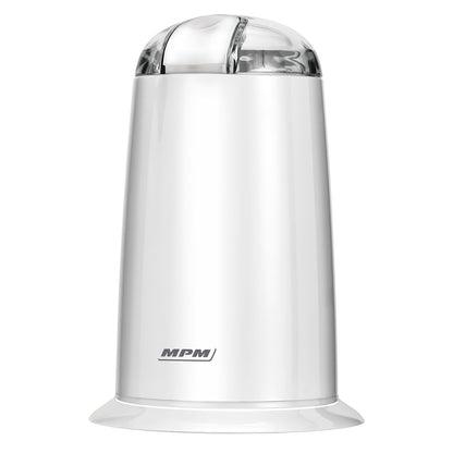 Molinillo Café Eléctrico, Especias, Semillas, 40 G Café 20 Tazas Café, Cuchillas Acero Inox. Mpm Mmk-07, Blanco, 140w_0