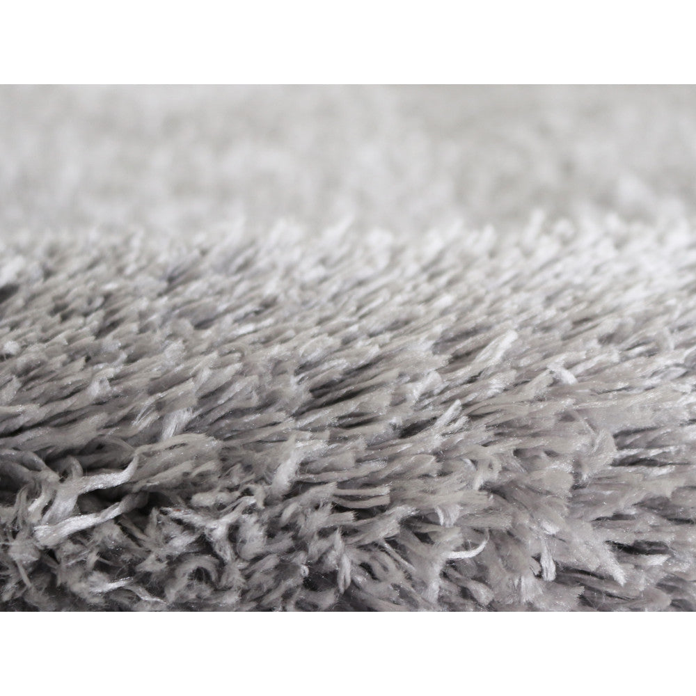 Alfombra Peluda Gris Para Salón Y Dormitorio 60x90cm - Decoración - Mobiliario Doméstico_2