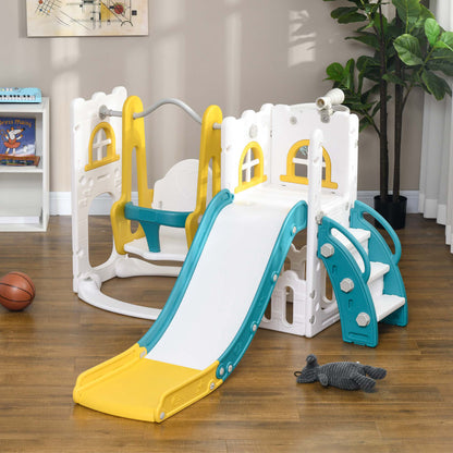 Aiyaplay Tobogán Infantil 6 En 1 Con Columpio Y Tobogán Multicolor_1