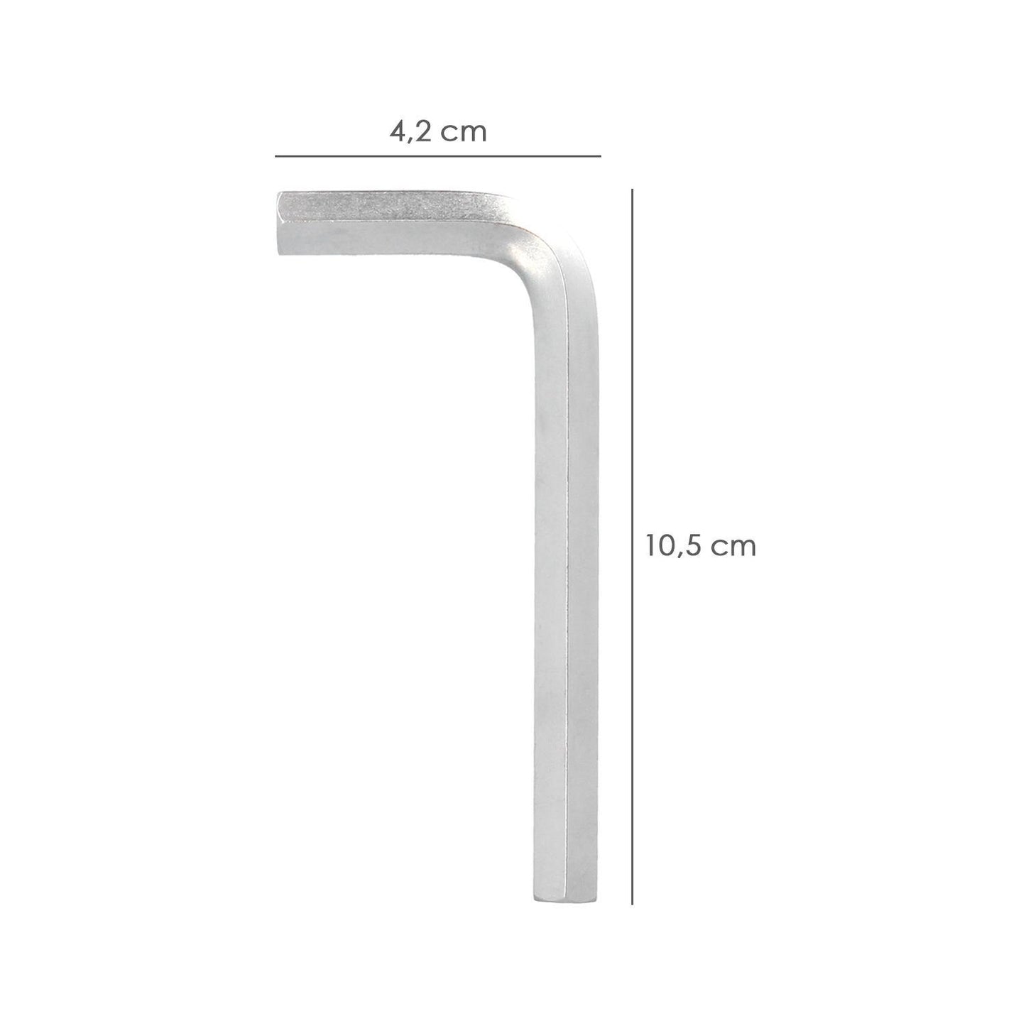 Llave Allen Standar Acero Cromo Vanadio Profesional 8,0 Mm. Llave Hexagonal, Llave Allen Taller Mecanica, Llave Allen Bricolaje_1