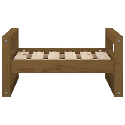 Vidaxl Cama Para Perros Madera Maciza Pino Marrón Miel 55,5x45,5x28 Cm_4