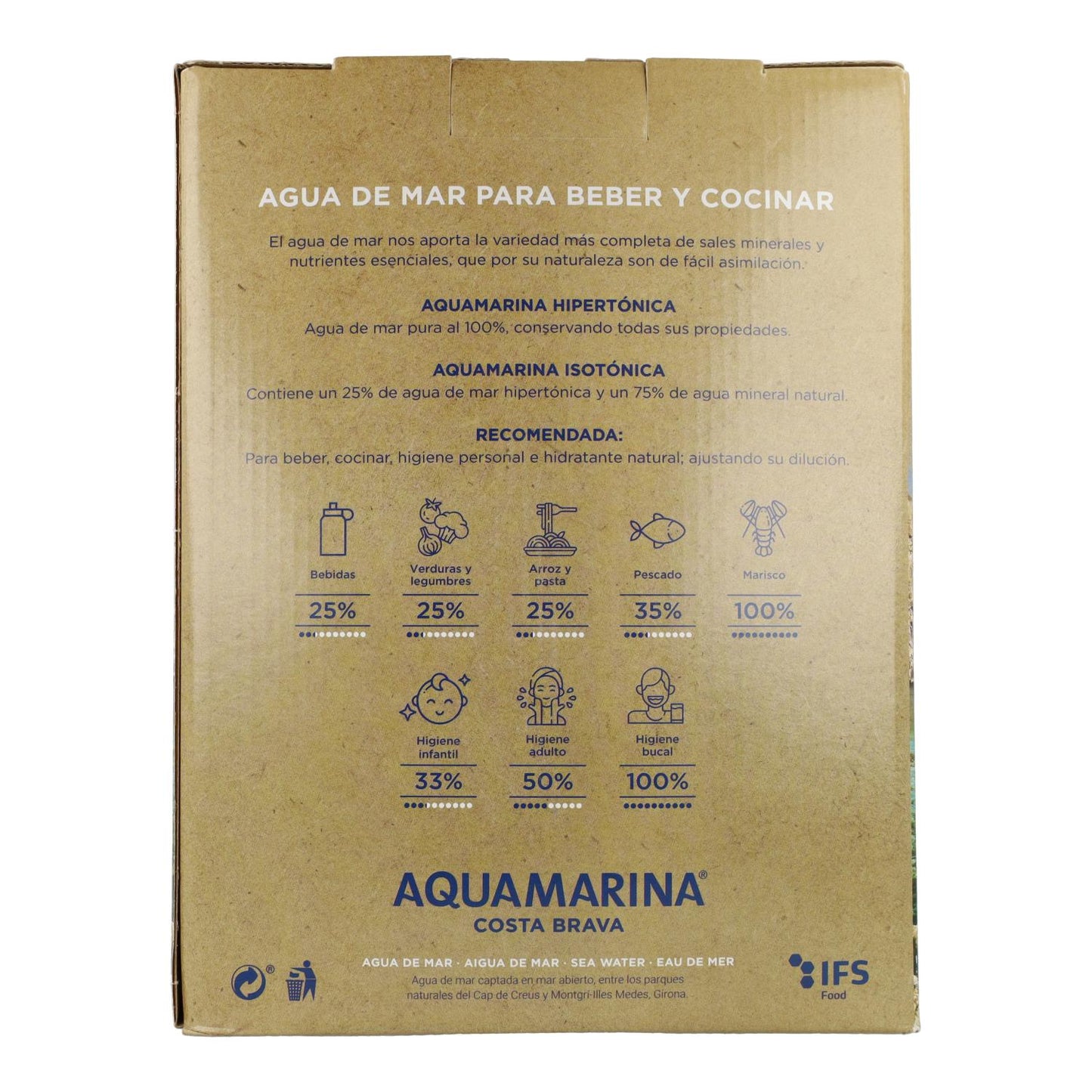 B&amp;B Aquamarina Água do Mar 5 L.