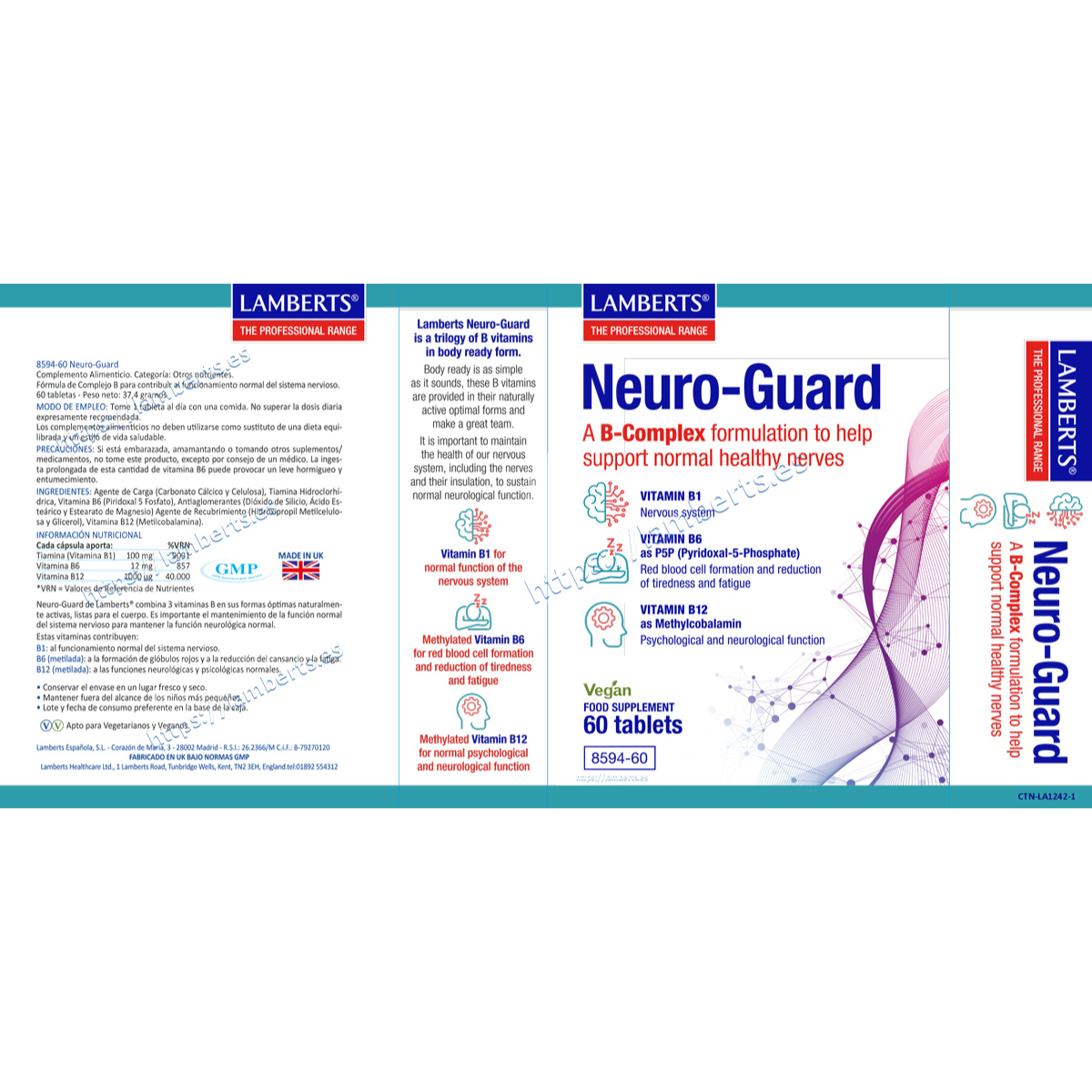 Neuro-Guard Lamberts 60 comprimidos