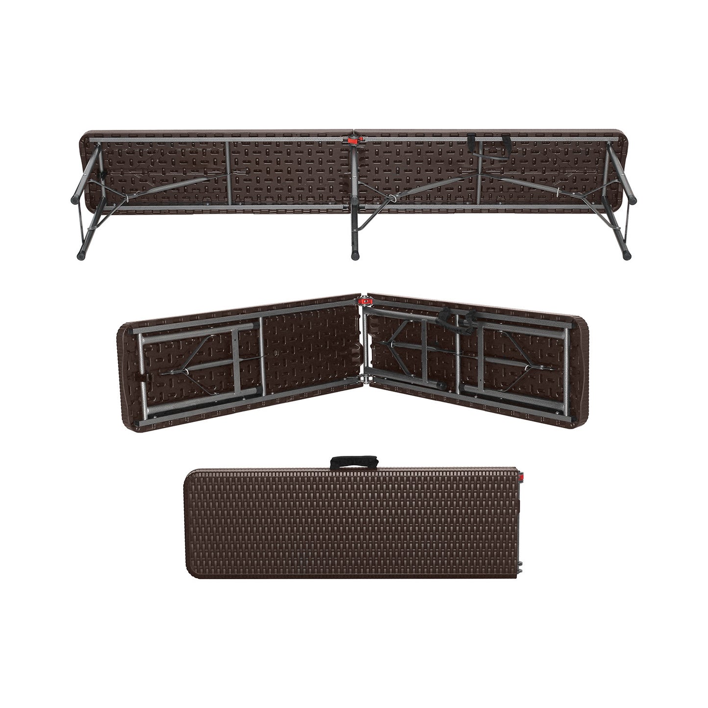 Banco Plegable Catering Efecto Ratán 180x30x43cm 7house_5