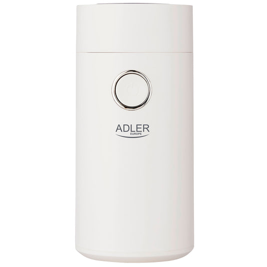 Molinillo Café Eléctrico Especias, Semillas, Capacidad 75g Cuchillas Acero Inox. Tapa Hermética Adler Ad4446-ws, Blanco, 150w_0