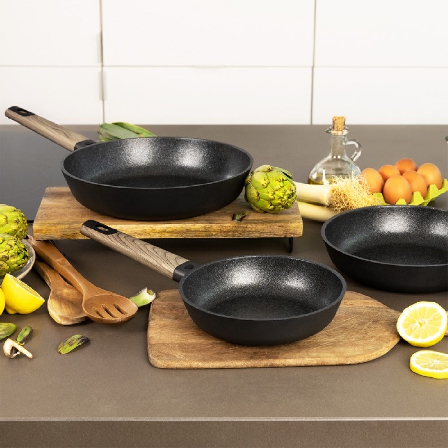 Cecotec Set De Sartenes Polka Excellence 18-22-26 Bucket Set Force_1
