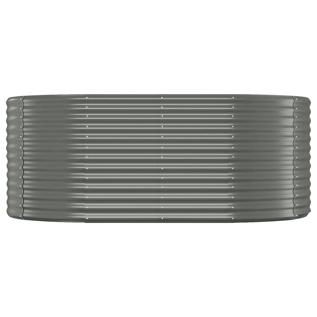 Jardinera Arriate Acero Galvanizado Gris 175x100x68 Cm_2
