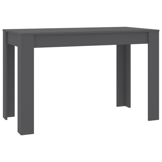 Mesa De Comedor De Aglomerado Gris 120x60x76 Cm_0