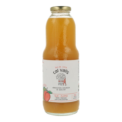 Sumo Orgânico de Pêssego e Uva Cal Valls 1L